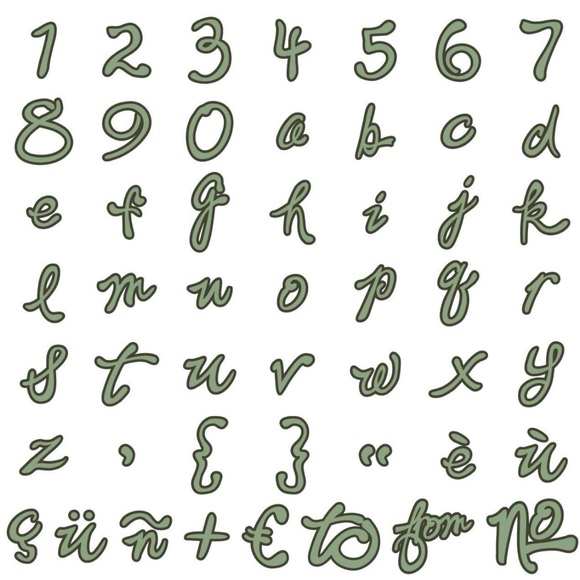 Cricut TYPE CANDY fonts - Picture 5 of 15